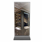 높은 광도 쇼핑 센터를 위한 마술 거울 LCD 상호 작용하는 간이 건축물 43 인치 4G