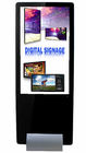 매우 호리호리한 접촉 비디오 플레이어 광고를 위한 수직 디지털 방식으로 간판 전시