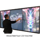 삼성은 날의 사면 LCD 영상 벽 3X3 터치스크린 LCD 벽 전시 화면을 좁힙니다
