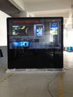 수평한 안드로이드 터치스크린 간이 건축물 체계 토템 LCD 광고 기계