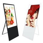 휴대용 자동차 디지털 방식으로 Signage 표시판을 광고하는 49 인치 지면 대 포스터 LCD