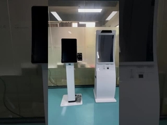 소형은 패스드 푸드 식당을 위해 명령하는 23.6 인치 자급식 키오스크 터치 스크린 디자인을 굽혔습니다