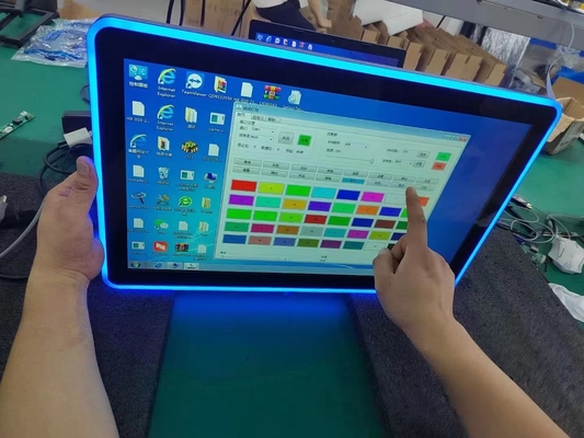 PCAP 터치 스크린 LCD 모니터 크기는 10.1인치에서 98인치까지 게임 기계에 대한 다채로운 LED 조명으로 구성됩니다.