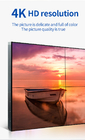 가득 차있는 HD 3840x2160 전시 광고를 위한 65inch 매우 좁은 날의 사면 LCD 영상 벽