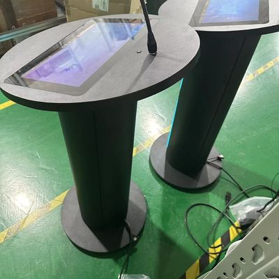 멀티미디어 디지털 포디움 13.3인치 pcap 터치 LCD 강연장 강성기와 회의용 무선 마이크