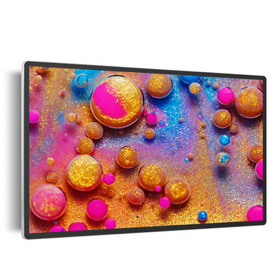 55인치 12V 5A 금속 케이스 LED EPoster 디스플레이 적외선 터치 및 열 프린터