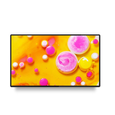 65인치 4K 울트라 HD 벽에 장착된 디지털 사이니지 4mm/10mm 접힌 가장자리와 적외선 터치 패널