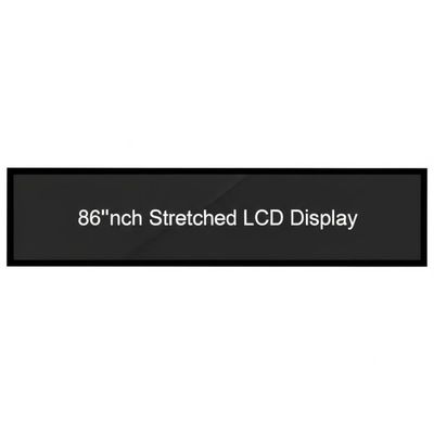 디지털 사이니지 및 바 LCD 스크린을 위한 1920*1080 해상도 및 400CD/M*2 밝기로 86인치 스트레칭 LCD 디스플레이