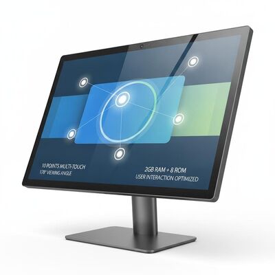 10 포인트 멀티 터치 디지털 사이니지 178도 관점 2GB RAM 및 8GB ROM 메모리 사용자 상호 작용을 위해 최적화