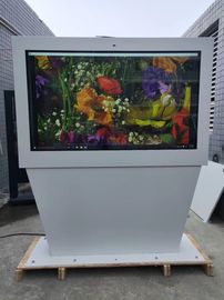 야외 바닥 스탠드 디지털 메뉴 텔레비전 구내 모니터 65 인치 55 인치 43 인치 전망 화면 키오스크