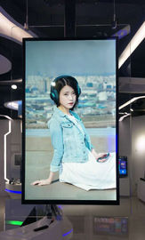 OLED 종이 처럼 얇은 거는 잘 고정된 디지털 방식으로 Signage에 의하여 부드럽게 하는 유리 55&quot; AC100V-240V