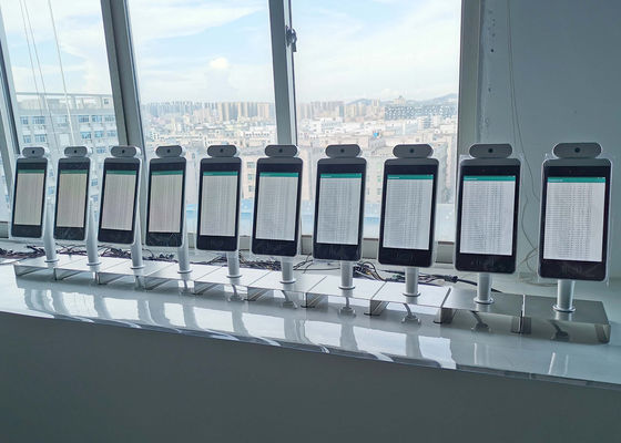 RFID 카드 판독기 생체 측정 얼굴 인식 자동 열 임시 측정 액세스 시스템 얼굴 인식 단말기
