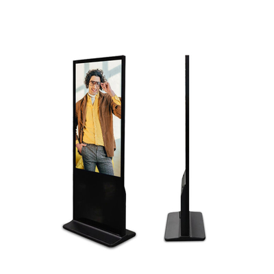 자급식 주문을 위한 OEM 55 인치 플로어 스탠딩 터치 스크린 키오스크 디지털 신호