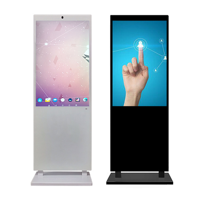 맞춘 하얀 수직 광고 LCD 디스플레이 65 인치 LCD 디지털 신호계 디스플레이