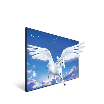 실내 디지털 방식으로 Signage 영상 벽 2K 4K HD 2x3 3x3 좁은 날의 사면 LCD 영상 벽