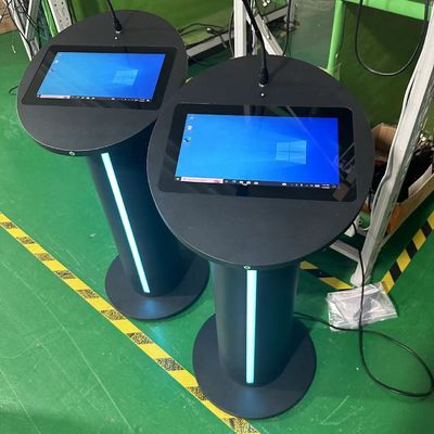 멀티미디어 디지털 포디움 13.3인치 pcap 터치 LCD 강연장 강성기와 회의용 무선 마이크