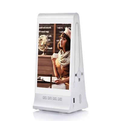 8인치 테이블 톱 디지털 주문 통화 디스플레이 메뉴 파워 뱅크와 LCD 스크린 광고 플레이어