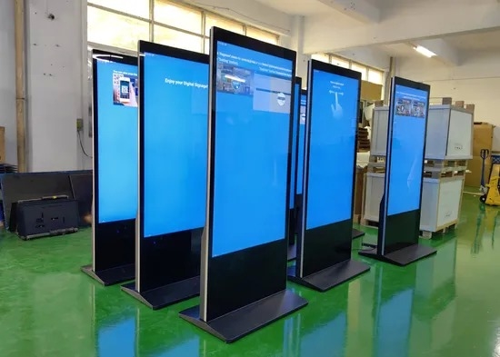 43-65인치 적외선 터치 디지털 사이니지 키오스크, 1920x1080 해상도