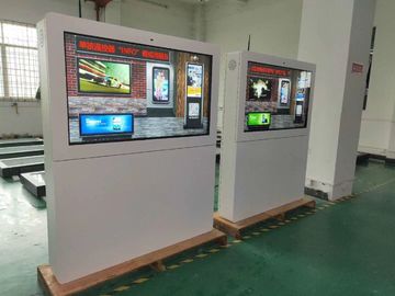 서 있는 혼자서 옥외 광고 Lcd는 간이 건축물을 버스 정류장을 위한 65 인치 미디어 플레이어 가립니다
