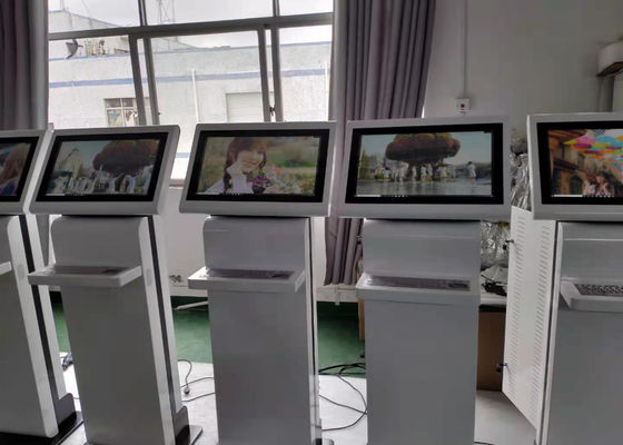RS232 HDMI 자급식 결제 키오스크 24 인치 고정 헤드 디스크 화면을 주문하는 결제 키오스크 주문 제작된 음식