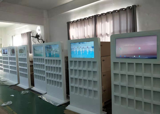 와이파이 플로어 스탠딩 디지털 신호와 화이트들 컬러 상업적 LCD 광고 방송 디스플레이 디지털 신호